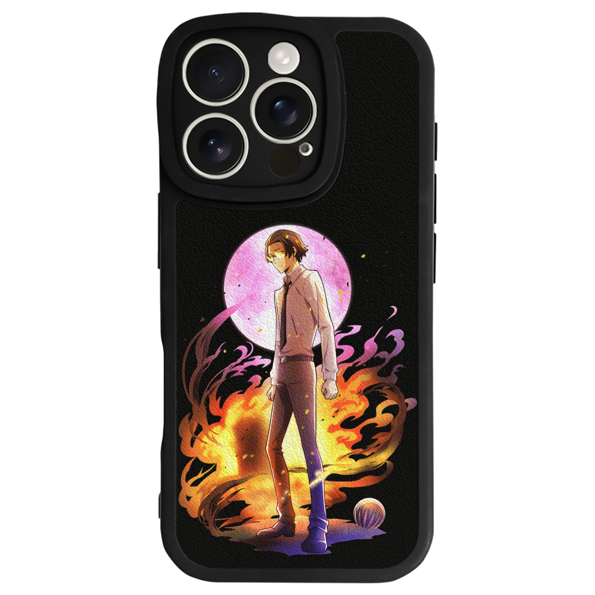 （画像用） 文豪ストレイドッグス Bungo Stray Dogs 【iPhone 16シリーズ対応】シリコンスマホケース（レザー調） 材質：シリコン